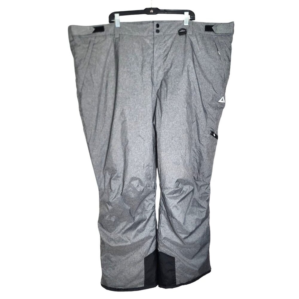 Tec-One Explorer 4XL Core Gray Ski Snowboarding Pants – Water Resistant with Med